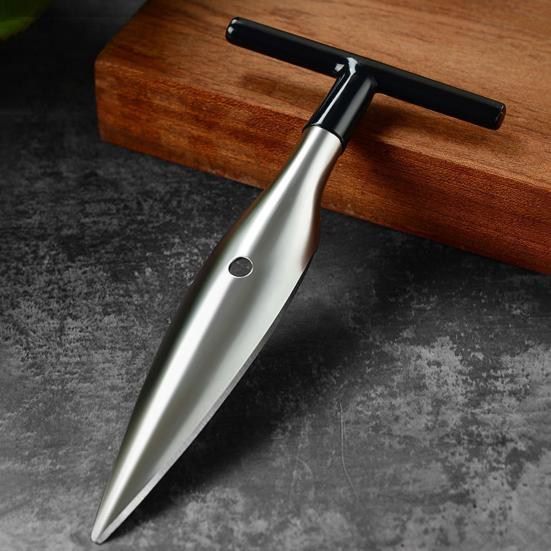 Coconut Opener Tool Set Stainless Steel Coconut Meat Scraper Coconut Opener with Rubber Mallet Food Grade Portable Coconut Opening Tools