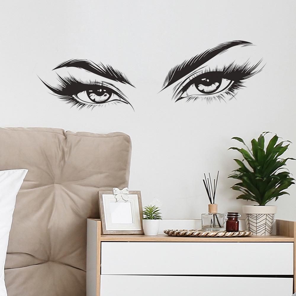 Personalized Beauty Eyes Bedroom Entrance Hall Living Room Home Background Beautification and Decoration Wall Stickers