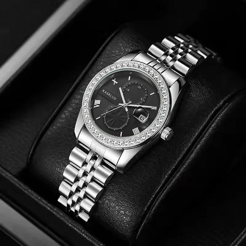 Casaro Ladies Watch Business Simple Fashion Trend Calendar Steel Belt Waterproof Women'S Watch Quartz