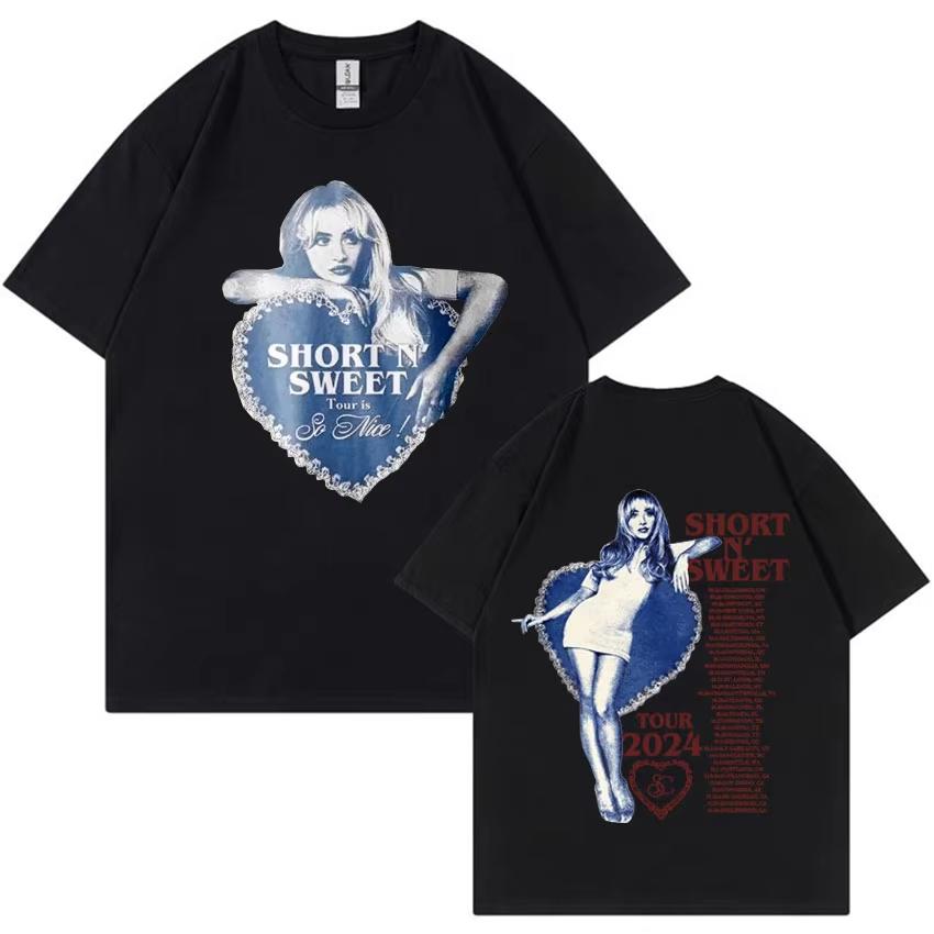 Sabrina Carpenter Tshirt Female Comfortable Unisex Harajuku University Shirt Graphic Y2k Trendy 2000s 80s University