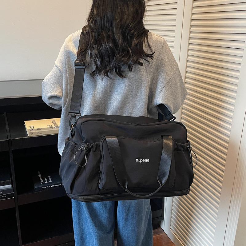 Travel Bag Women's Light Hand-held Travel Luggage Bag Men's Large-capacity Foldable Storage Bag Dry and Wet Separation Fitness Bag