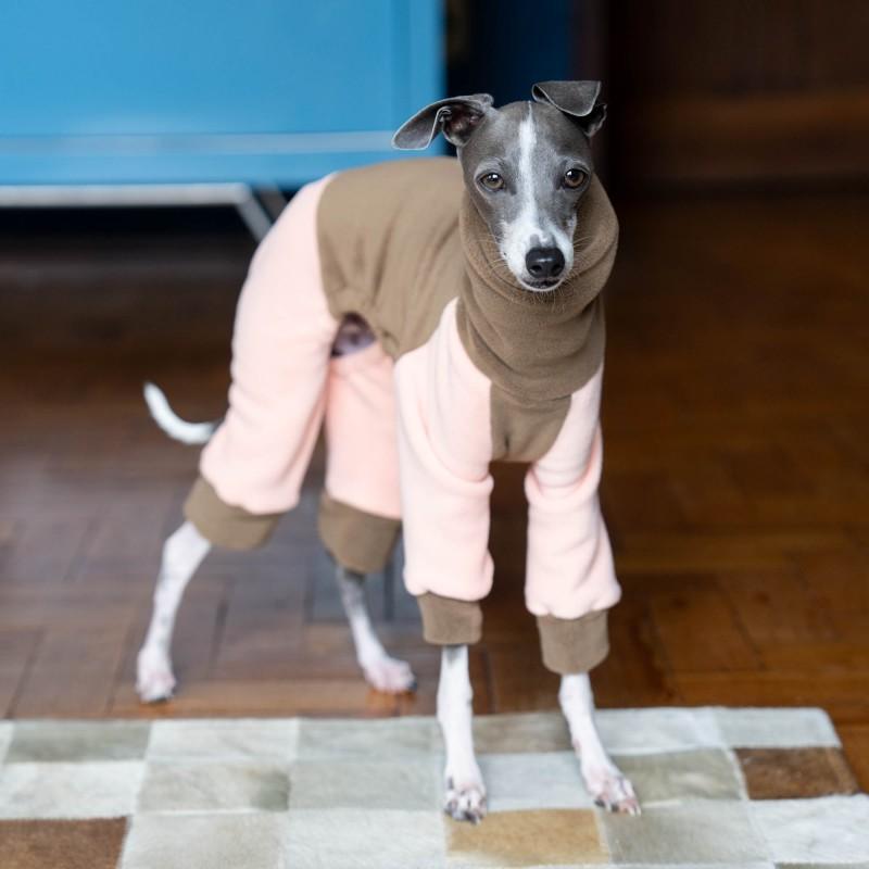 Sametové oblečení pro psy Pet Čtyřnohý kabát Zimní teplý měkký fleece bundy pro mazlíčky Mikiny Oblečení pro Whippet Greyhound Psí svetr