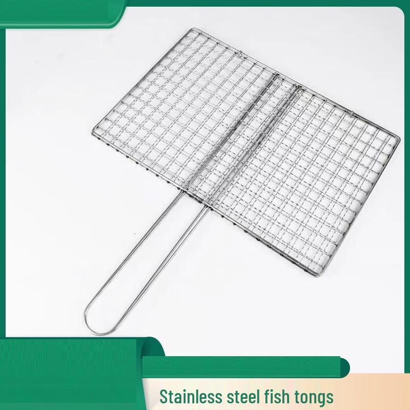 Stainless Steel BBQ Fish Grilling Tongs Set