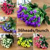 Heads Artificial 36 Silk Rose Flowers Bunch Bouquet Wedding Home Grave Decor