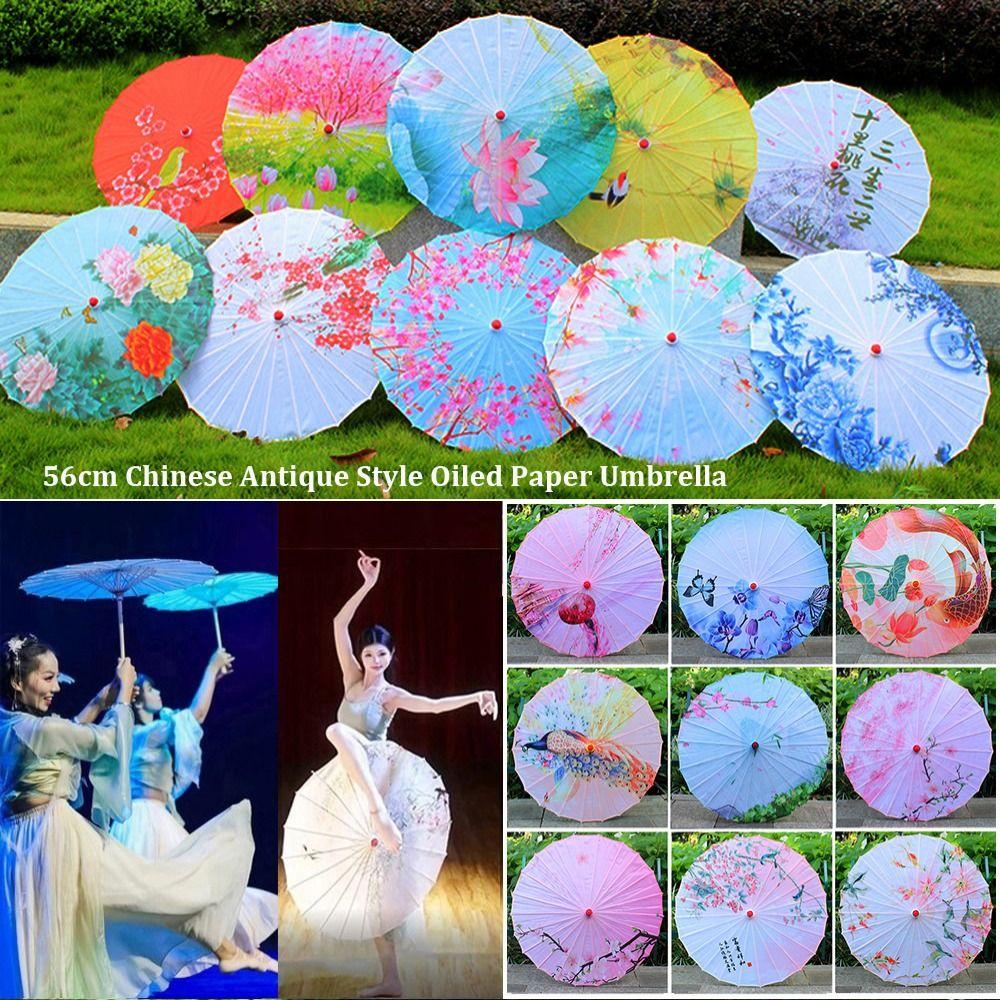 Parapluie en papier huilé 56cm Costumes Parapluie de photographie Scène de fête de demoiselles d'honneur