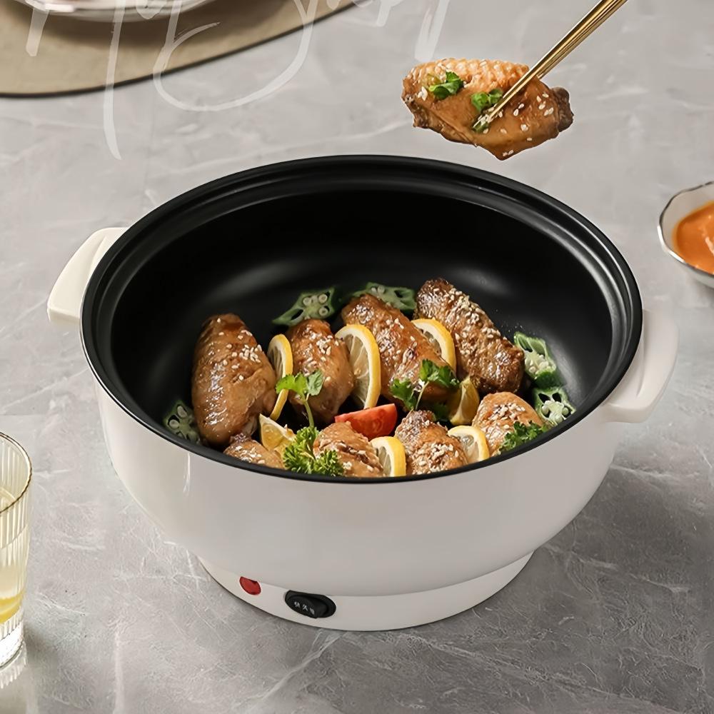 Vielseitiges Elektro-Kochgeschirr mit großer Kapazität: Bratpfanne, Wok, Schnell erhitzbarer Hot Pot und Dampfgarer.