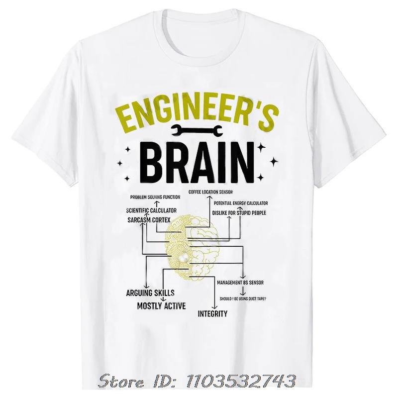 Men's Clothing Street T-shirt Clothes Engineer In Progress Print Cotton Tshirt Summer Harajuku Streetwear Fitness T Shirt Tops