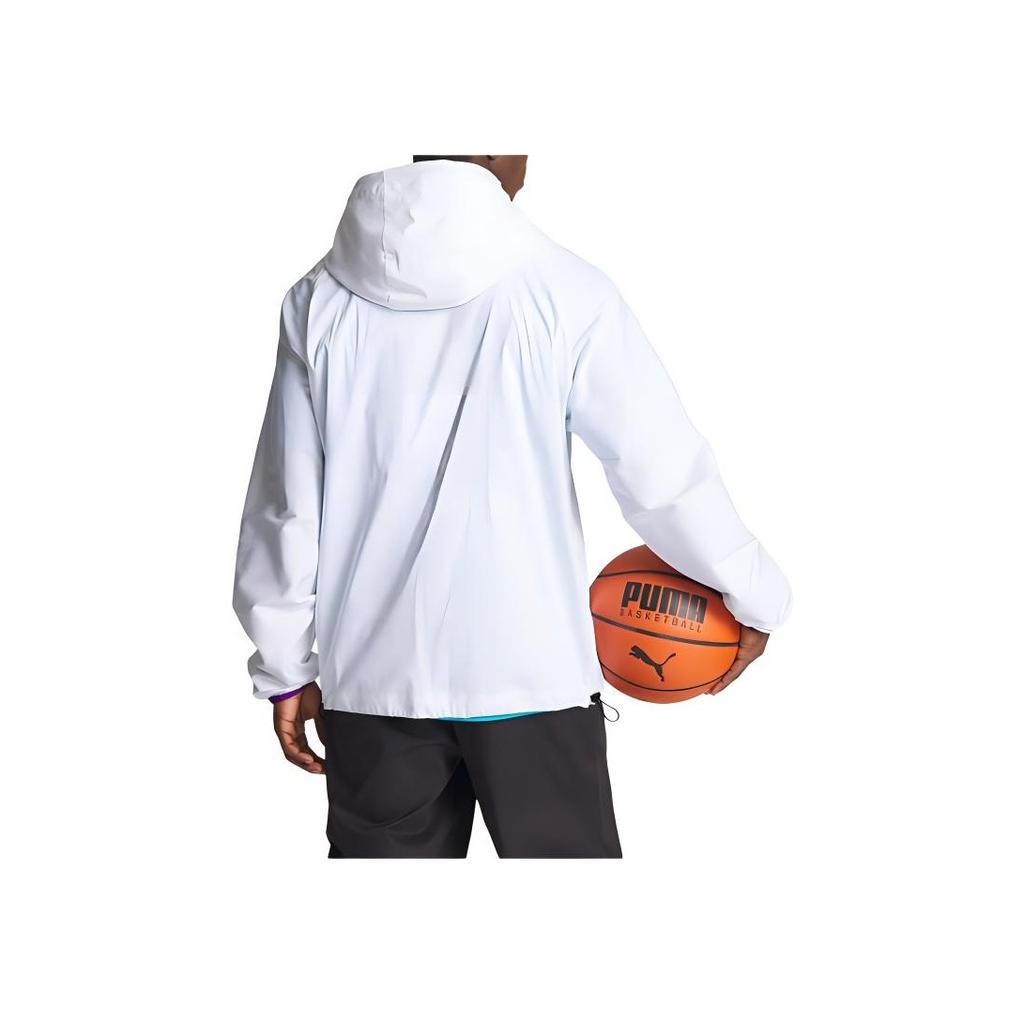 Puma X Dexters Laboratory Collaboration Logo Design Casual Loose Long Sleeve Jacket Men Jacket White 625334-01