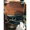 A Vintage Brown Leather Bag Men's Messenger Shoulder Laptop Bag Briefcase 11"