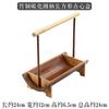 Portable Handmade Bamboo Carry Snack Cake Basket Desktop Refreshment Box Dried Fruit Tray Storage Fruit Snack Dessert Plate