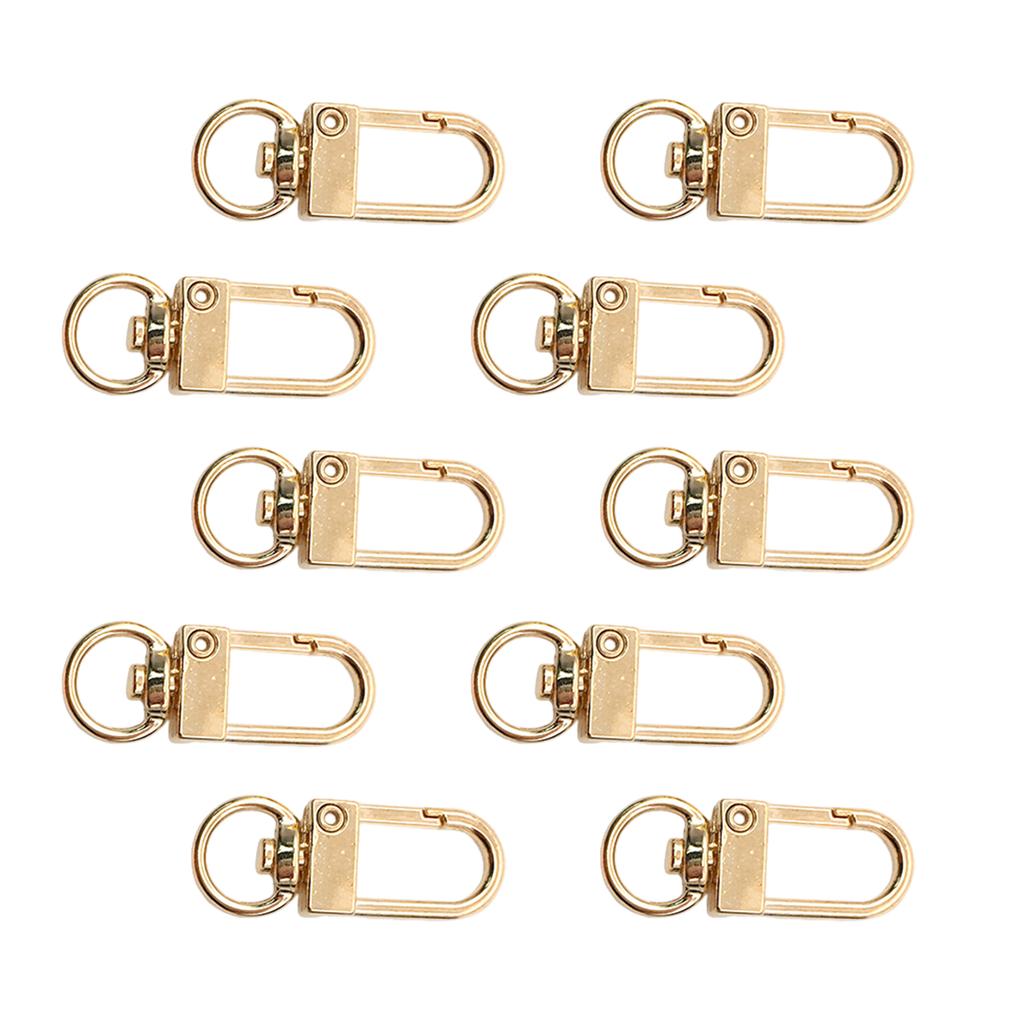 10 Pcs Metal Lobster Claw Clasps Swivel Snap Hooks Hardware Accessories for Bag Keychains Connector Jewelry Making