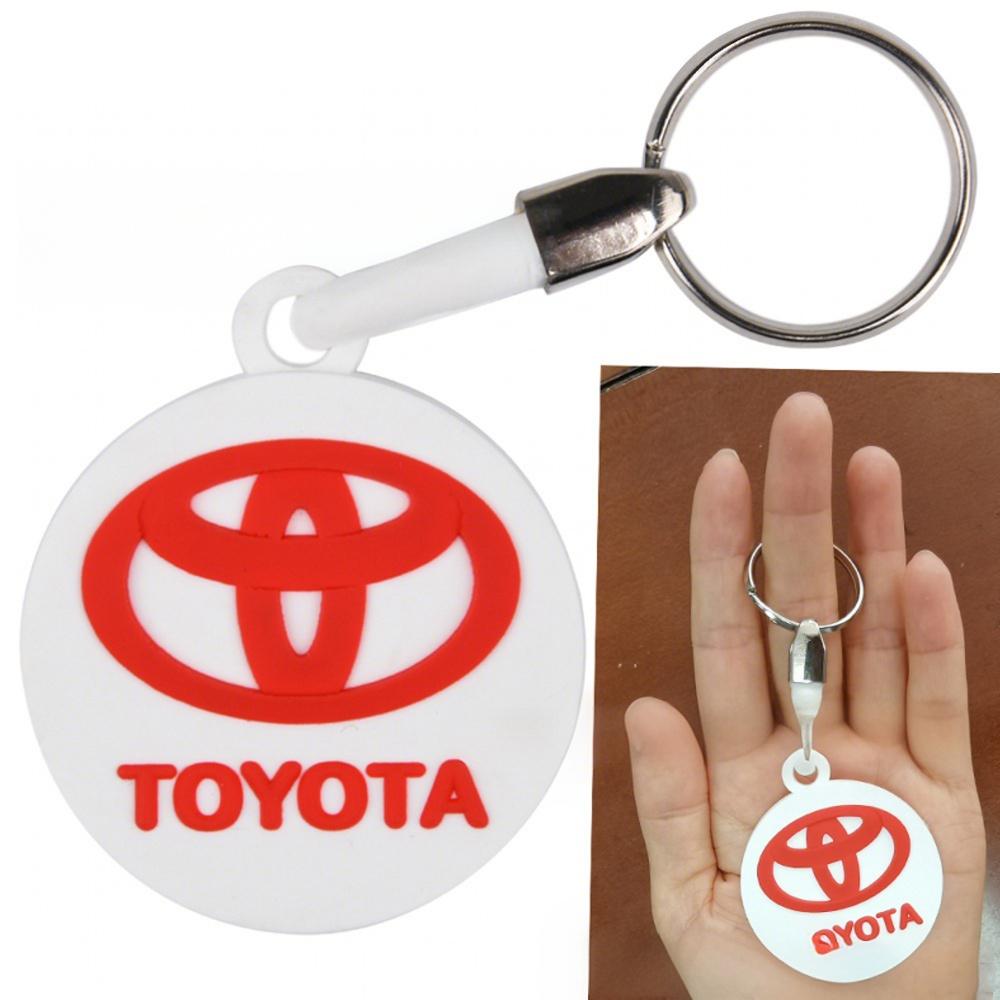 

PVC Car keychain Pendant Creative Anti-loss Keyring For Toyota Hilux Aygo Yaris Ractis Corolla Camry CHR Auris Tacoma Cruiser