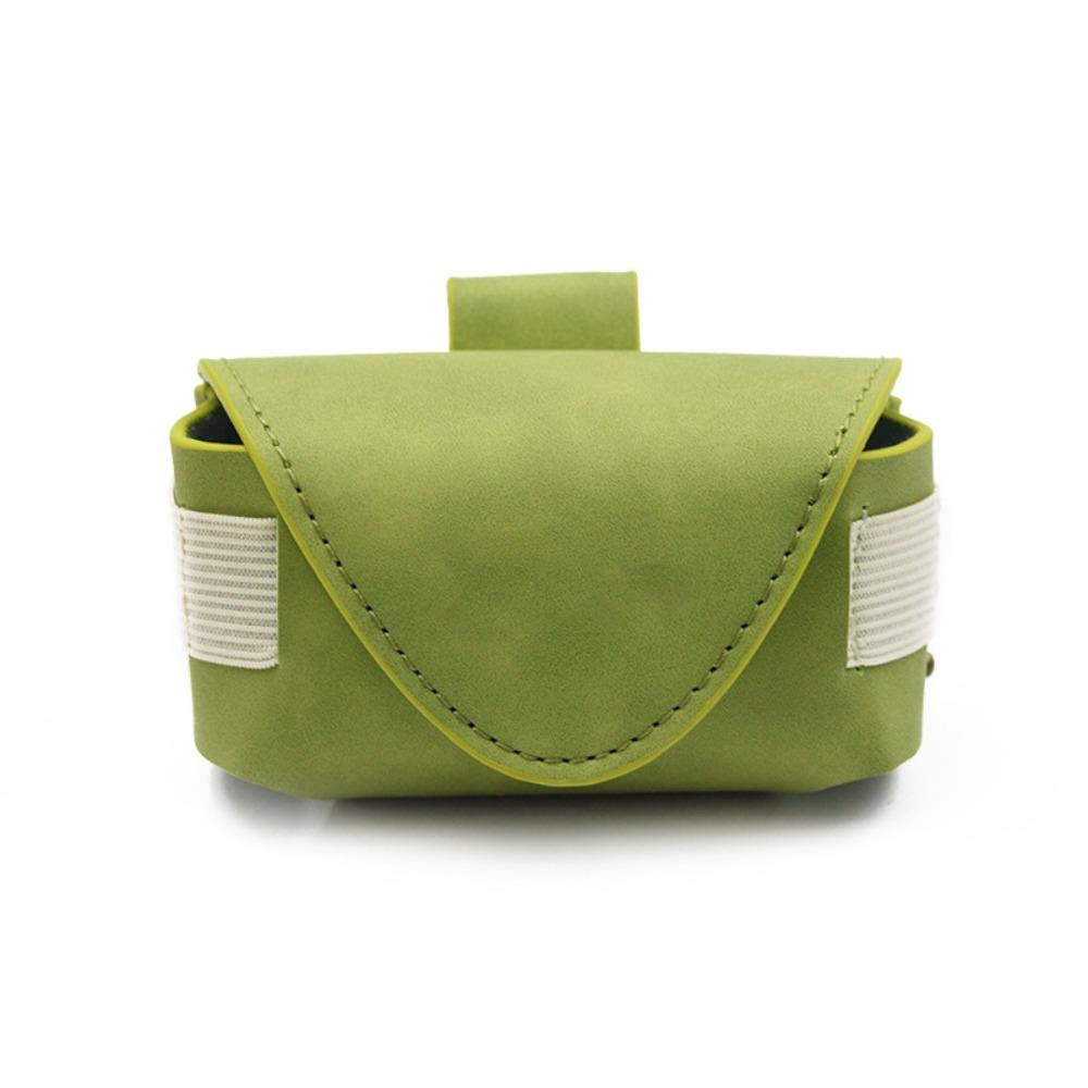 

Поясная сумка для гольф-мячей из ПУ кожи, контейнер для гольф-мячей с магнитной застежкой, сумка для гольф-ремня, ношение на поясе зелёный