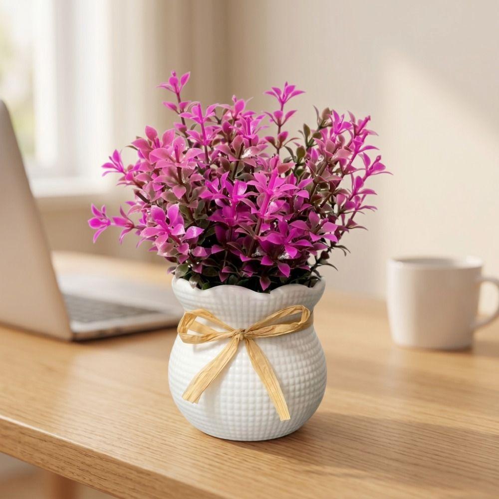 Bonsai Artificial Plants Ornaments Fake Potted Flowers Cute Decorative Potted Plants Office