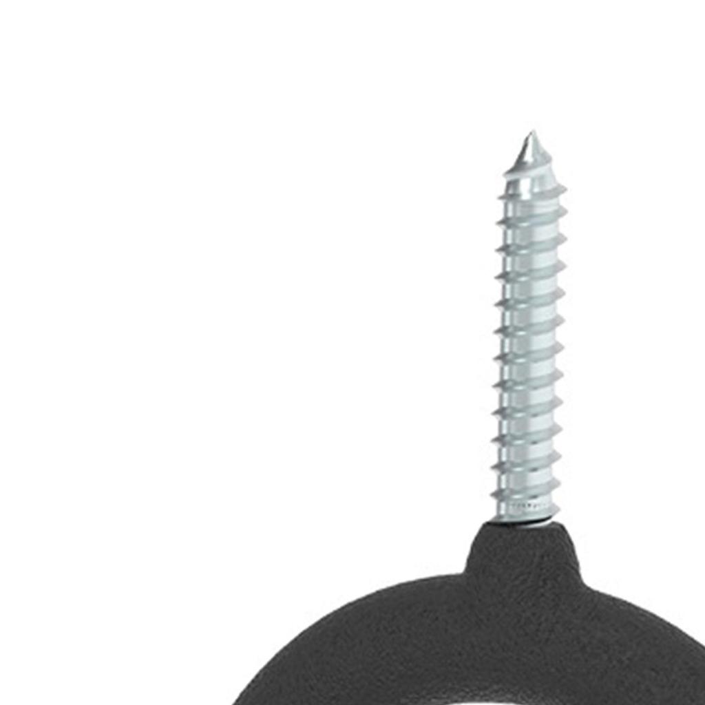 10Pcs Screw In U Hooks Garage Workshop Storage Hooks Wall Mounted for Rake Tennis Racket Equipment Utility Hooks Tool Holders
