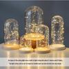 LED Sea Urchin Night Light with Preserved Flower in Glass Cover