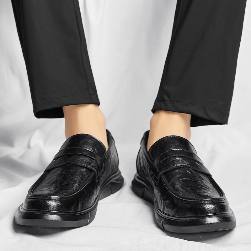 Handmade Mens Loafers 2024 New Arrival Men Casual Shoes Men Leather Fashion Office Footwear Brand Classic Men Shoes for Wedding