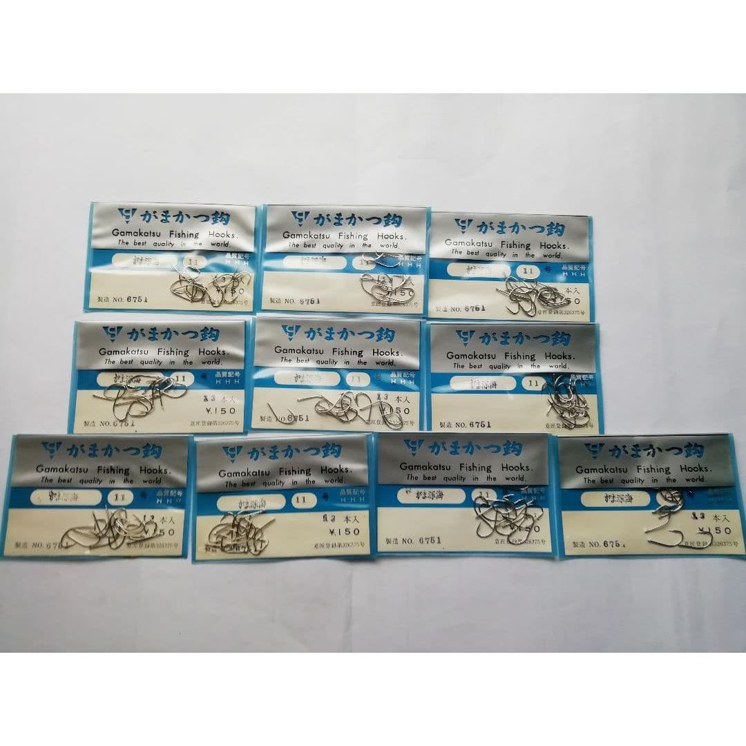 Used Gamakatsu Gamakatsu needle (silver) No. 11 (13 pieces) 10 pieces Gamakatsu needle