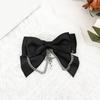 Lolita Cross Bow Hair Clip Elegant Large Side Clip Bow Sweet Girls Gothic Bow Style Bowknot French Barrette