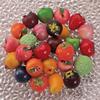 3D Simulated Fruit Resin Pendants 5Pcs Fun Fruit Charms for DIY Party Favors Earring Bracelet Jewelry Making Crafts