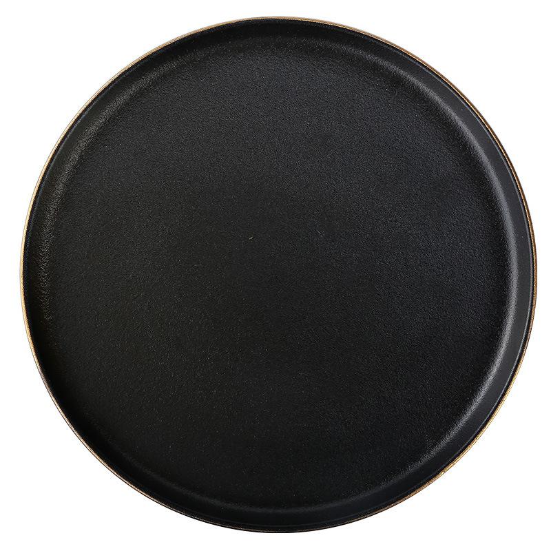 Japanese Western Food Plate Underglaze Color Household Disc Bbq Restaurant Plate Phnom Penh Steak Plate Hotel Ceramic Tableware