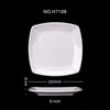 Square Melamine Dinner Plate Buffet Fast Food Trays Dishes Table Tableware Services Menu Plate El Deep Side Dish Dinnerware