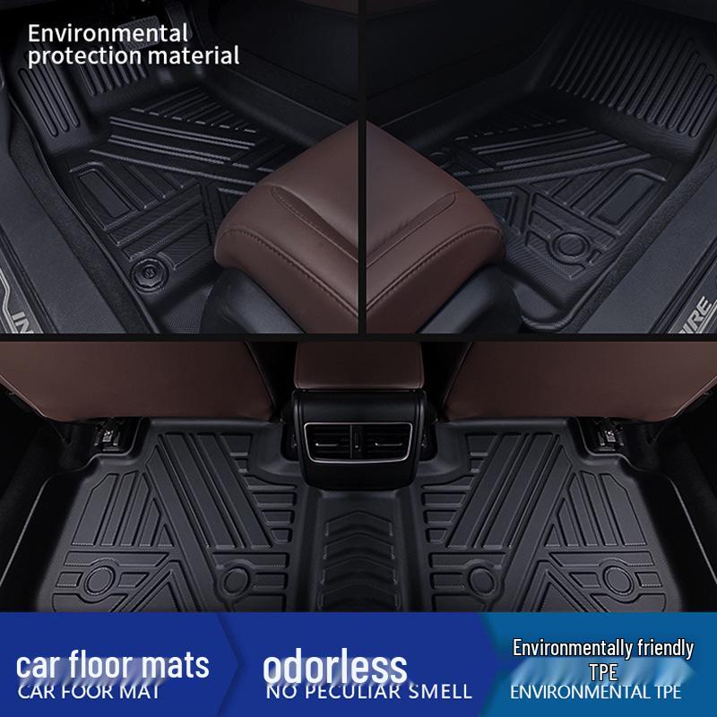 TPE Waterproof Floor Mats for Suzuki Ertiga 7-Seater RHD: Non-Slip, Odorless, Wear-Resistant, Eco-Friendly