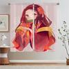 Lace Curtains On Offer Free Shipping Nezuko Kamado Cabinets for Living Room Decoration Blackout Beaded Curtain Tiebacks Blind