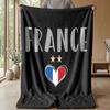 France national football team Theme blanket Soft Flannel Blanket Plush Throw Blanket Cozy Sofa Bed Blanket for Home Decor