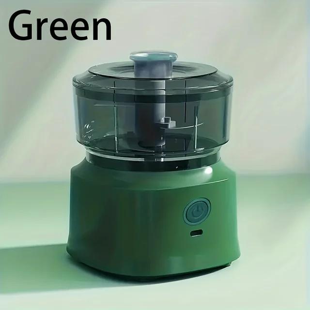 

Foods Chopper Kitchen Multifunctional Cooking Machine Grinder Household Garlic Masher, Auxiliary Food Machine 6V зелений