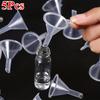 5Pcs Mini Plastic Funnels - Perfect for Perfumes, Essential Oils & Crafts | Transparent Liquid Filling Tools