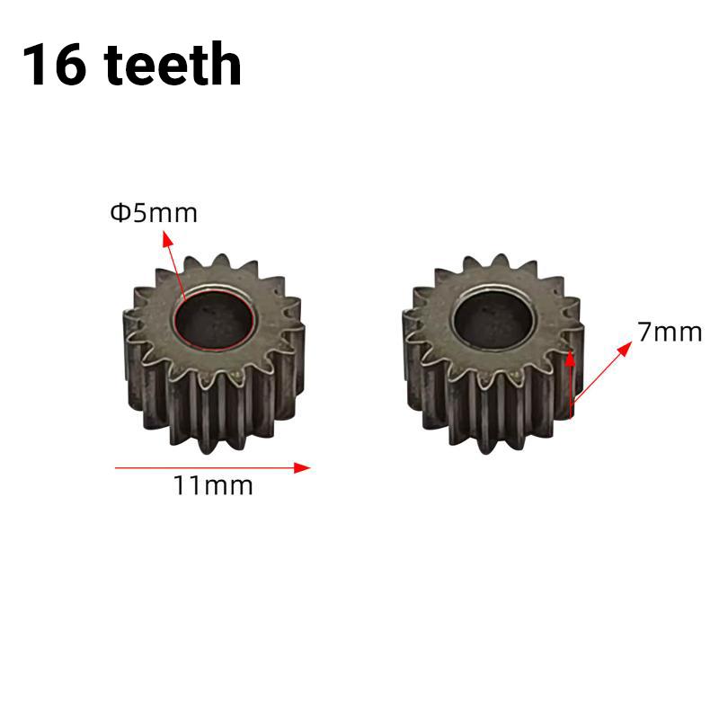 Durable Electric Hand Drill Gear 2Pcs 9-16 Teeth Parts Fit 550 775 Motor Shafts for Cordless Charging Drill Replacement