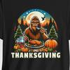 Thanksgiving Bigfoot Dinner Shirt, Funny Thanksgiving Tee, Bigfoot Shirts, Autumn Fall Theme, Thanksgiving Dinner Outfits, Dinner Food