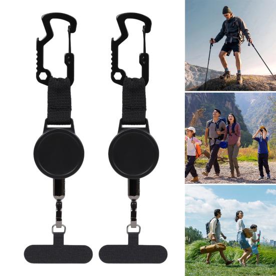 Yousheng Wciągany brelok z karabińczykiem z zamknięciem magnetycznym, klips do identyfikatora, zabezpieczenie przed kradzieżą, mocowanie klipsa do paska, smycze do telefonu