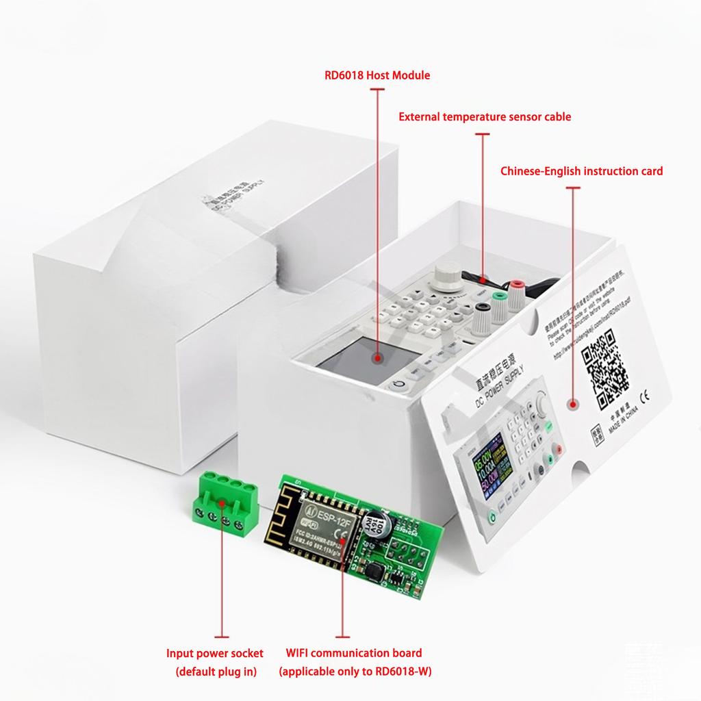 Adjust Direct Current Steping Down Bucking Power Convert Board 60V 18A Voltages Regulated with LED Digital Display