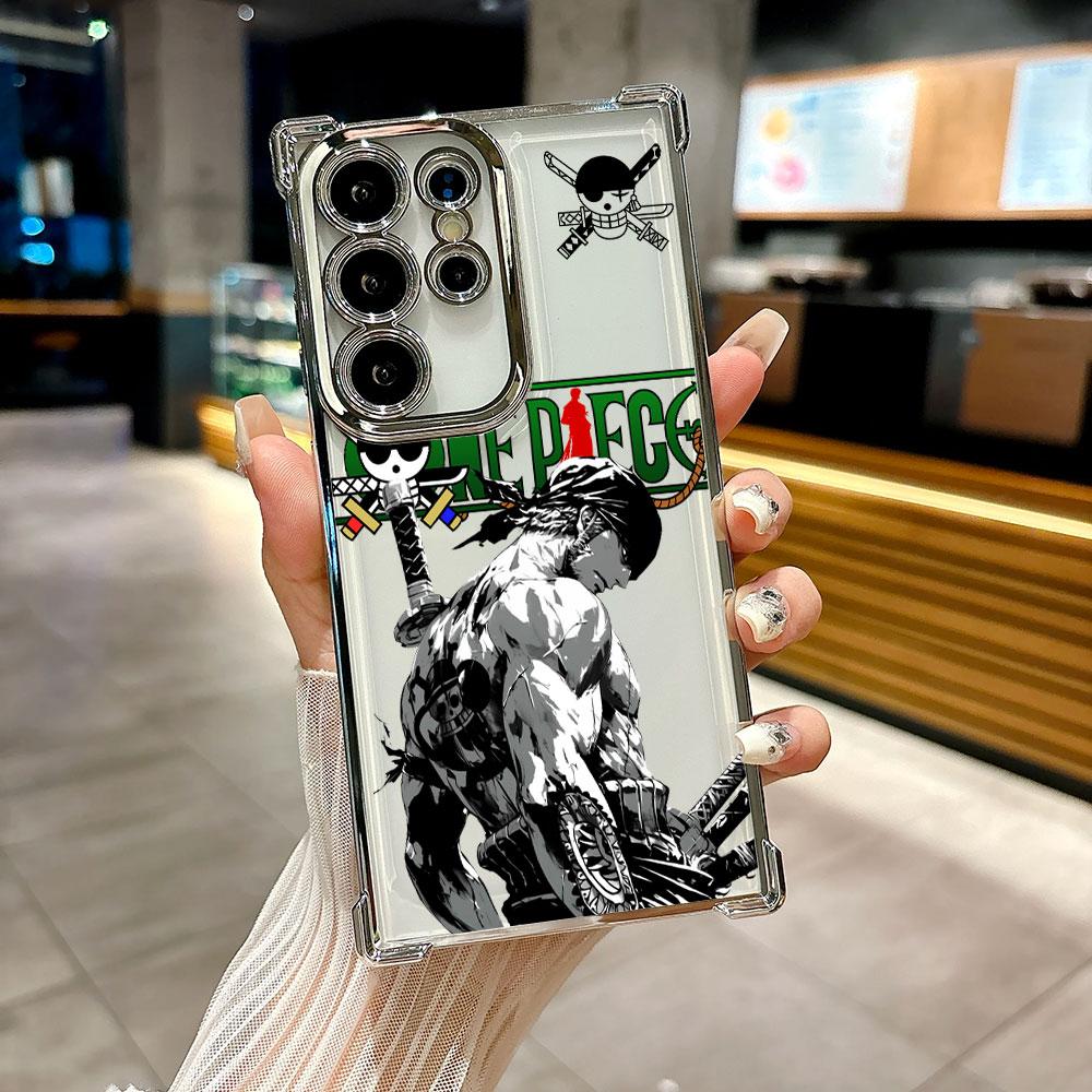 Luffy Zoro Cartoon Coque For Galaxy S26 Ultra One Pieces Phone Case For Samsung S26 S25 S24 S23 S21 Ultra S20 FE S25 Plus Cover