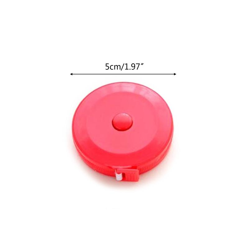 Retractable Measuring Tape Portable Body Tape Measure 1.5Meter for Fabric Sewing