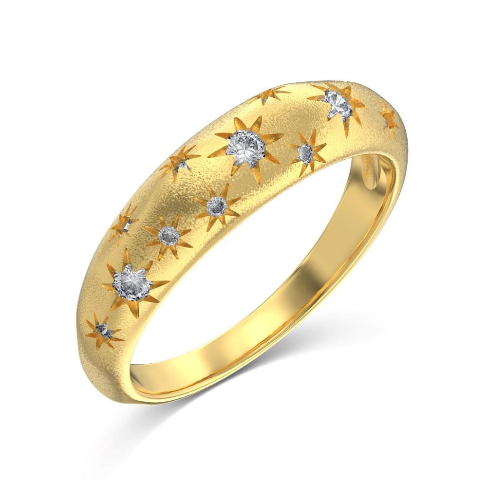 Luxury Star-Studded S925 Sterling Silver Zirconia Ring for Women - Classic Christmas Jewelry