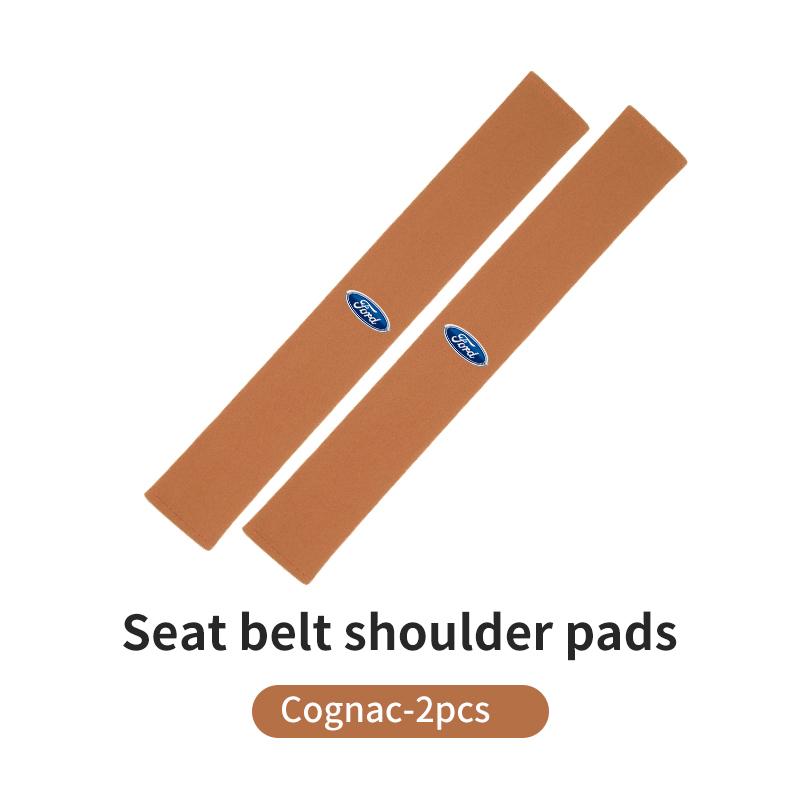 JQOZ8 Extended Suede Car Seat Belt Shoulder Pad Pressure Relief Cushion For Ford Escort KA Flex Everest KA Expedition Falcon Fusion