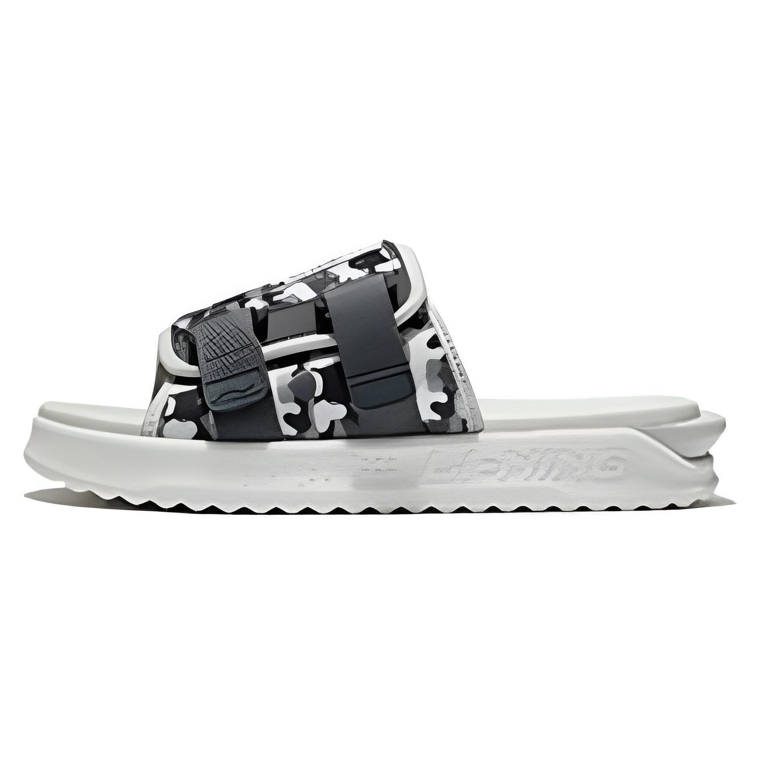 

Li Ning Slip Resistant Abrasion Resistant EVA Slide Slippers Men s Gray Black AGAS011-3 42