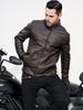 Men's Retro PU Leather Jacket - Chic Multi-Pocket Motorcycle Soft-shell Jacket - For Spring & Fall Stylish Outerwear for Casual & Motorcycle Riding