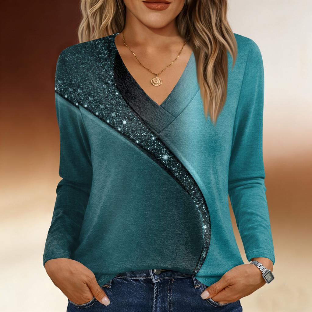 Long Sleeve Shirts For Women Cute Print Graphic Tees Blouses Casual Plus Size Basic Tops Pullover