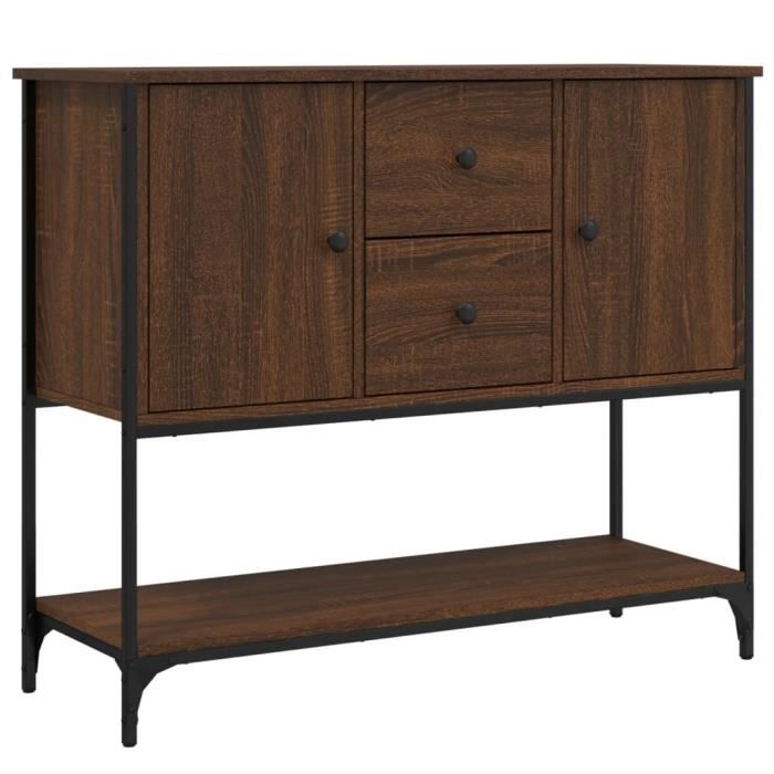 VidaXL Buffet chêne marron 100x36x85 cm bois d'ingénierie 835558