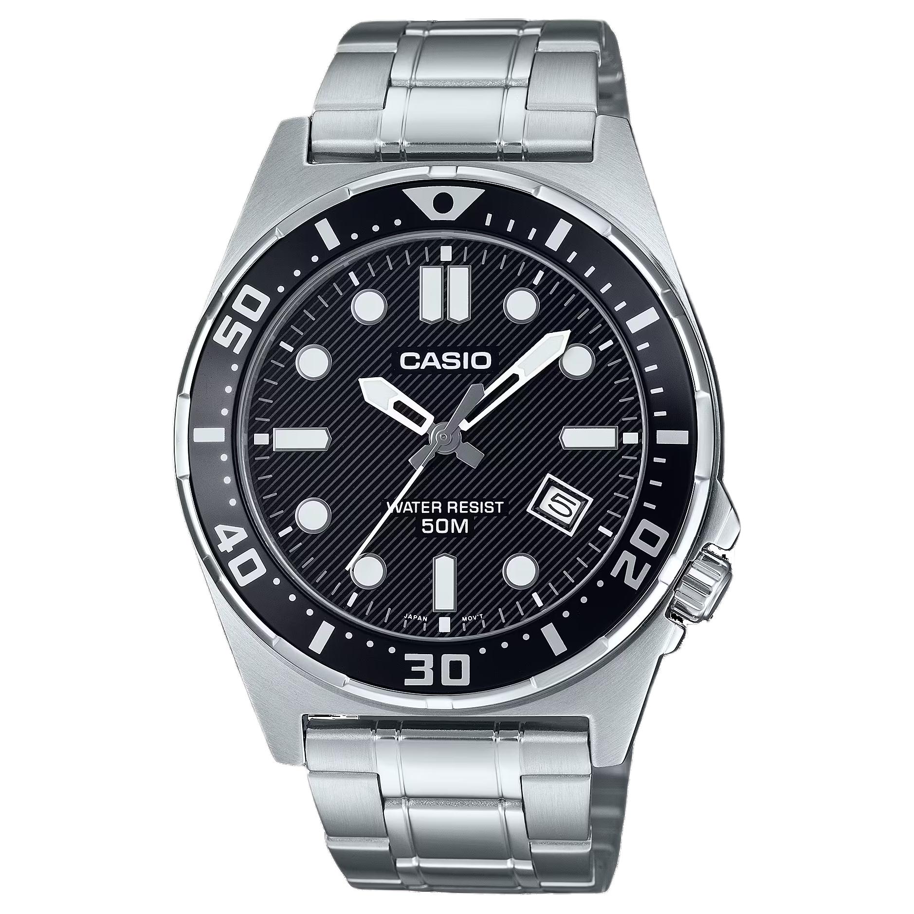 CASIO Men Standard Series Black Watch MTD-135D-1AV MTD-135D-1AV Black Dial