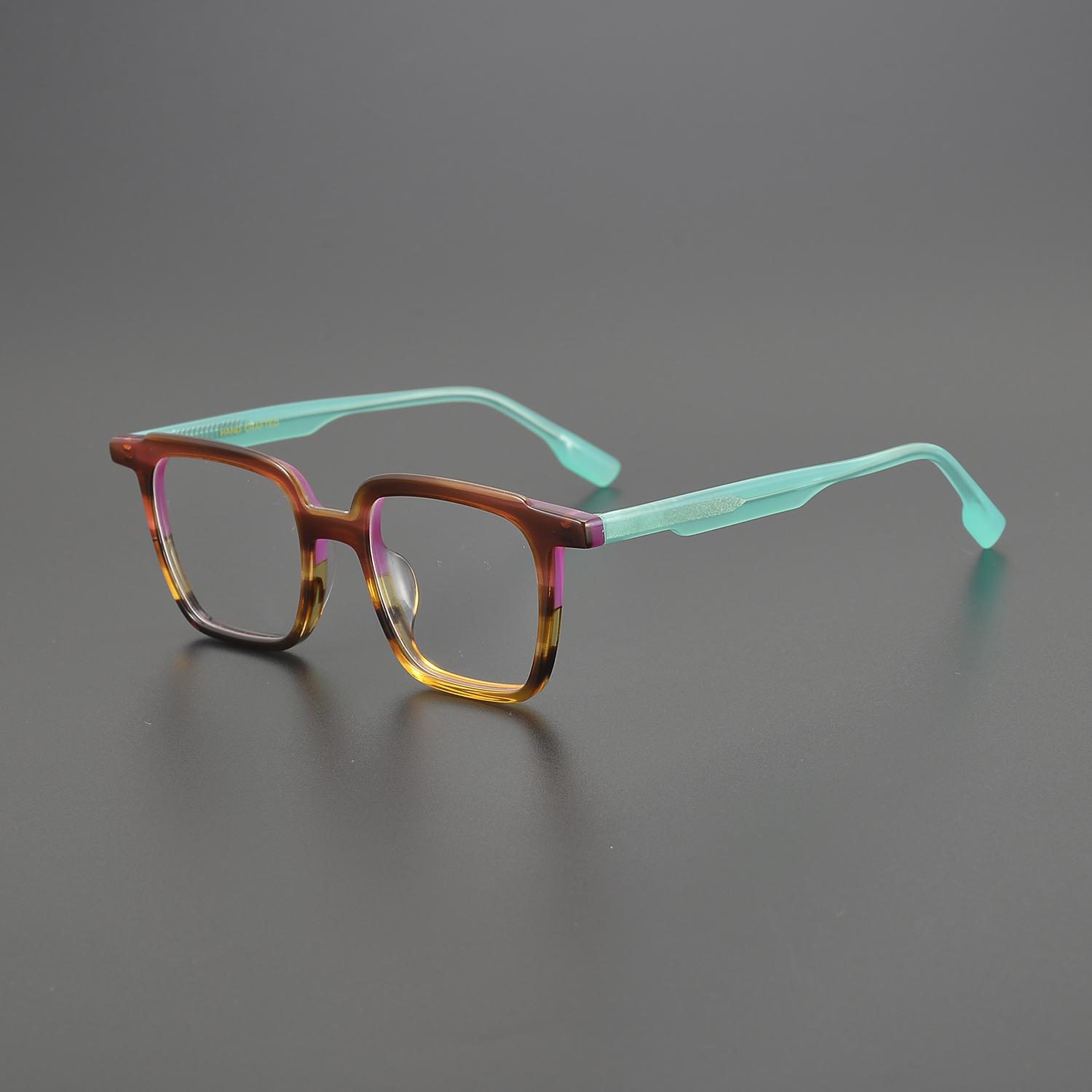 

2024 Новые модные оправы для очков для мужчин и женщин из ацетата, квадратные, роскошные брендовые дизайнерские сверхлегкие оптические оправы по рецепту