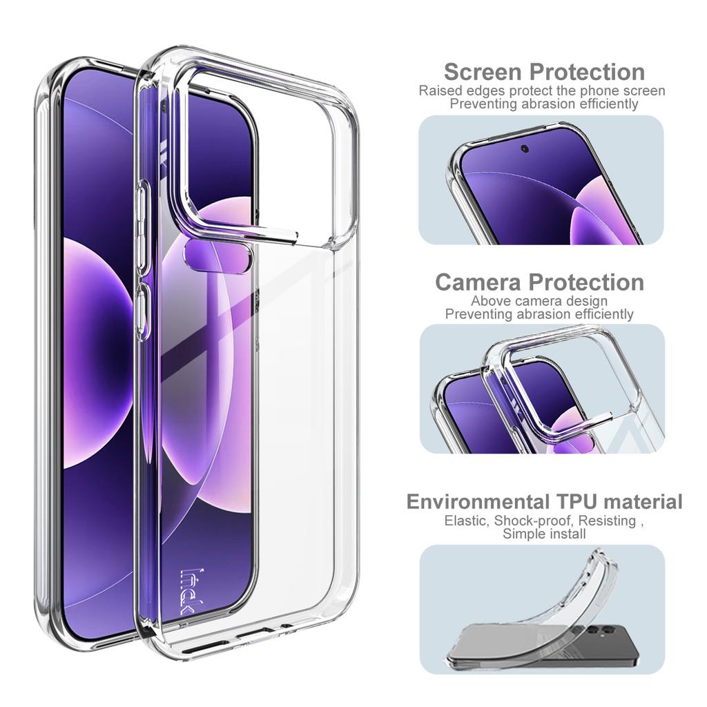 Pro Xiaomi MI 17 Pro Max 5G Pouzdro na telefon IMAK Měkké Slim pouzdro Série UX-10