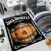 Jack Daniel's Wooden Barrel Print Area Rug Soft Flannel Floor Mat Vintage Bar Decor Carpet For Living Room
