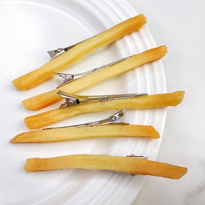 1pc Realistic French Fries Hair Pin Hair Clip Perfect for Halloween & Everyday Fashion, Fun and Quirky Accessory for Women