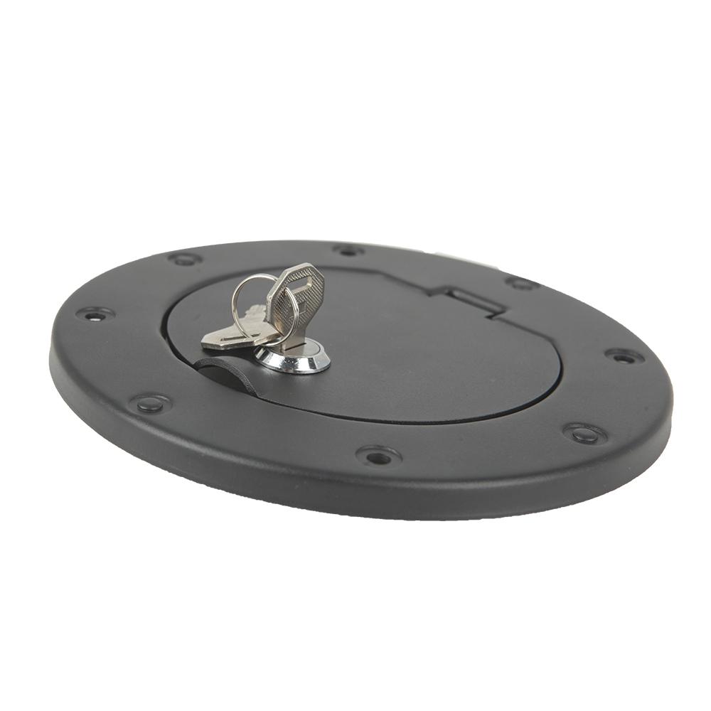For Jeep Wrangler TJ 1997 - 2006 Rampage Locking Fuel Door Cover Billet Style Locking Fuel Gas Tank Cap Cover