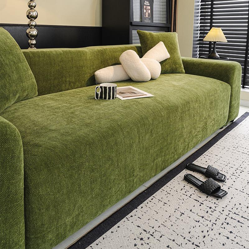 Retro Herringbone Sofa Cover Universal All Inclusive Thickened Anti Cat Scratch Elastic Cover Anti Slip Sofa Protective Cover